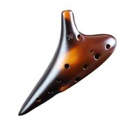 ALFAAL Ocarina para Adultos Ocarina De 12 Agujeros con Clave C Central Instrumento Musical De Cerámica para Principiantes Y Adultos