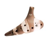 ALFAAL Ocarina para Adultos Ocarina De 12 Agujeros Sin Esmaltar Ocarina De Nivel De Rendimiento Profesional Ocarina De Rango Medio AC Ocarina De Rango Alto SC/SF(SF)