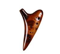 ALFAAL Ocarina para Principiantes Flauta Ocarina Instrumento Musical de cerámica Triple Suministros de decoración de música RARA Profesional Flauta Transversal