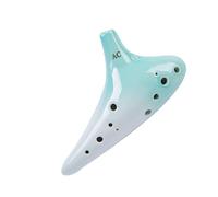 ALFAAL Ocarina para Principiantes Instrumento de Ocarina Azul Piedra Instrumento de Ocarina Profesional de 12 Hoyos + Sonido etéreo y melodioso