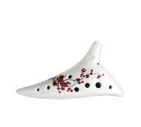 ALFAAL Ocarina para Principiantes Instrumento de Ocarina de 12 Agujeros AC Profesional para Tocar Ocarina Agrietada ahumada para Principiantes en Clave C(3/4)