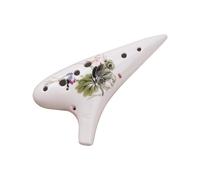 ALFAAL Ocarina para Principiantes Instrumento Ocarina de 12 Hoyos AC Profesional para Adultos con Llave Alto C Ocarina ahumada(3/4)