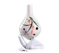 ALFAAL Ocarina para Principiantes Ocarina de 6 Agujeros de Calidad Profesional Recomendada para Principiantes Instrumento de Ocarina con Llave Alto C de Seis Agujeros(Color:Style7)