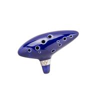 ALFAAL Ocarina para Principiantes Ocarina de cerámica de 12 Agujeros Alto C con cancionero y Bolsa Protectora con Soporte de exhibición