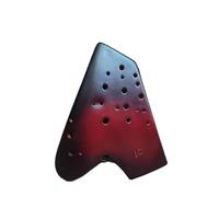 ALFAAL Ocarina para Principiantes Ocarina de cerámica de 3 Tubos Llave Alto C Ocarina ahumada Vintage Ocarina Profesional AC Premium(Color:3/4)