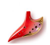ALFAAL Ocarina para Principiantes Ocarina Instrumento de interpretación Profesional con Llave Alto G de 12 Hoyos Ocarina Phantom