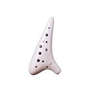 ALFAAL Ocarina para Principiantes Ocarina Triple SC de 12 Agujeros producción de cerámica enseñanza de Tocar Ocarina Instrumento Musical Nacional de 12 Agujeros(Color:2)