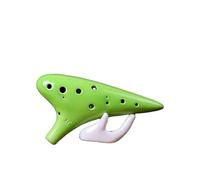 ALFAAL Ocarina para Principiantes Tutorial de fabricación de cerámica con Llave Ocarina Colorida de 12 Agujeros Alto C para Principiantes(Color:3)