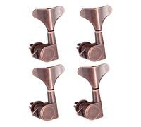 ALFAAL Paquete De 4 Clavijas De Afinación De Bajo, Afinadores De Cabeza De Máquina Para Bajo, Púrpura, Bronce, 4L, Aleación De Zinc, Sólido