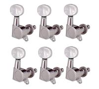 ALFAAL Paquete De 6 Clavijas De Afinación De Cuerdas De Guitarra Con Engranaje Sellado 6R Para Guitarra Eléctrica Acústica