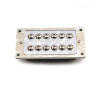 ALFAAL Pastilla de Puente Guitarra Eléctrica De 6 Cuerdas Doble Bobina Tornillo Ajustable Doble Bobina Separación De Bobina Pastilla ST con Cabeza De Paraguas(52MM)