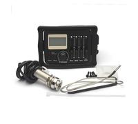 ALFAAL Pastilla Piezoeléctrica para Guitarra Acústica De 3 Bandas, 8 Uds., con Micrófono, Afinador De Guitarra Popular, Sistema EQ, Ecualizador De Guitarra De Madera