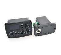 ALFAAL Pastillas para Guitarra Acústica Preamplificador De Guitarra Acústica De 4 Bandas con Afinador De Procesamiento Digital Ecualizador De 4 Bandas Pastilla Piezoeléctrica Accesorios De Guitarra