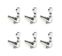 ALFAAL Pegas De Sintonización De Guitarra Sintonizadores Máquina Cabezas Para La Guitarra Eléctrica Acústica Chrome 3R3L 6R 6L Guitarra (Color : Chrome 6L)