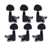 ALFAAL Peginas de sintonización de guitarra Cabezales de la máquina Tuners para guitarra eléctrica acústica (Color : Black 3R3L)