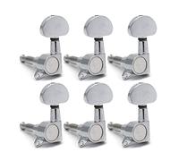 ALFAAL Peginas de sintonización de guitarra Cabezales de la máquina Tuners para guitarra eléctrica acústica (Color : Chrome 6L)
