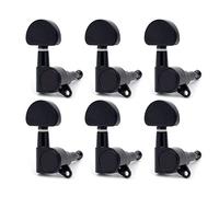 ALFAAL Peginas de sintonización de Guitarra Cabezales de la máquina Tuners para Guitarra eléctrica acústica (Color : Black 6R)