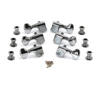 ALFAAL Perilla Eléctrica De Guitarra Acústica Totalmente Cerrada Perilla Perilla Perilla Winder Butterfly Fishtail Twist Silver
