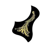 ALFAAL Placa Protectora para Guitarra Acústica De 40/41 Pulgadas, Placa Antiarañazos, Pegatina De Agujero De Sonido De Guitarra De PVC Golpeadores de Guitarra acústica (Color : 02)