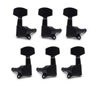 ALFAAL Playas De Ajuste De Guitarra Selladas Cuadradas Grandes Claves Cortadoras De La Máquina Para La Guitarra Eléctrica Negro/Oro/Cromo (Color : Black 3R3L)