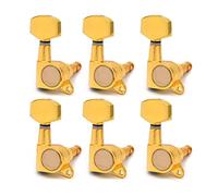 ALFAAL Playas De Ajuste De Guitarra Selladas Cuadradas Grandes Claves Cortadoras De La Máquina Para La Guitarra Eléctrica Negro/Oro/Cromo (Color : Gold 6R)