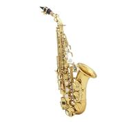 ALFAAL Saxofón Profesional Saxofón Soprano para Principiantes Saxofón Plano B Instrumento De Viento De Madera con Caja Piezas De Correa para El Cuello De Tela