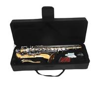 ALFAAL Saxofón Profesional Saxofón Tenor BB Cuerpo De Latón Teclas De Concha Blanca Saxofón Instrumentos De Viento De Madera Profesionales con Piezas Y Accesorios De Estuche para Saxofón