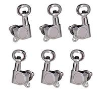 ALFAAL Sintonizador De Guitarra De Manija Hueca Herramienta De Ajuste De Guitarra De Clavos De Guitarra (Color : Silver 3L 3R)