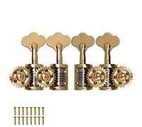 ALFAAL Sintonizador De La Cantante De Estilo Alemán 3/4 4/4 Bajo Doble Universal Máquina De Latón Pura Cabeza Vertical Tuning Pegs