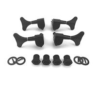 ALFAAL Sintonizador Sellado De Guitarra Tuning Pegs Machine Heads 2R2L Para 4 Accesorios De Guitarra De Cadena De Accesorios De Guitarra. (Color : Black 4pcs)