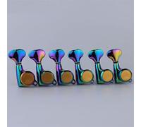 ALFAAL Sintonizadores De Bloqueo De Arco Iris Para Camaleón Pegas De Ajuste De Guitarra Máquina De Guitarra Eléctrica Cabezas (Color : 6R)