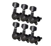 ALFAAL Sintonizadores De Bloqueo De Cuerdas De Guitarra Clavijas De Afinación Guitarra Negro 6R Cabezales De Máquina Accesorios De Piezas De Guitarra