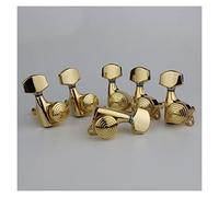ALFAAL Sintonizadores De Bloqueo De Guitarra 1: 20 Lock String Sintonización Key Pegs Machine Heads Reemplazo Para Guitarras Eléctricas (Color : 6R)