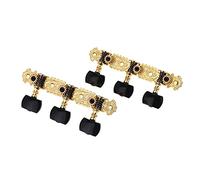 ALFAAL Sintonizadores De Guitarra 1 Par De Chapado En Oro De 3 Cabezales De Máquina De Guitarra Clásica De Guitarra Clásica Tweys Pegs Para Guitarras Acústicas