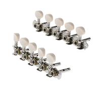 ALFAAL Sivler 5R5L Pegas De Sintonización De Guitarra Sintonizadores Máquina Cabezas Con Botón De Crema 2pcs
