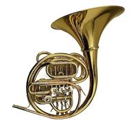 ALFAAL Trompa Francesa BB Single French Horn Trompa Francesa Dividida con Estuche 4 Llaves Afinación En SIB Afinación En FA Instrumento Musical De Alto Rendimiento Chapado En Latón
