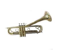 ALFAAL Trompeta BB De Calidad, Instrumentos Musicales De Trompeta Profesional Chapada En Plata Y Latón Plano con Funda De Cuero