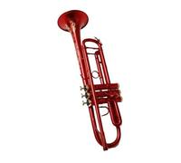 ALFAAL Trompeta BB, Instrumento De Calidad, Trompeta De Superficie Roja De Latón con Estuche, Accesorios