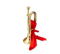 ALFAAL Trompetas 32 Cm Bugle Pequeño Número De Paso Viejo Cuerno Banda Trompeta Instrumento Trompeta
