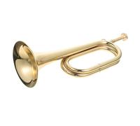 ALFAAL trompetas Profesionales Cuerno con Boquilla Latón Bugle Call School Band Cavalry Band Instrumento de latón Nuevo 2024
