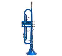 ALFAAL Trompetas Trompeta BB Trompeta Esmerilada Azul Carmesí Trompeta De Latón Instrumento Trompeta (Color : Crimson)