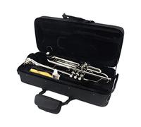 ALFAAL Trompetas Trompeta De Laca De Oro BB De BB De Latón Plano con Guantes De Caja Boquilla Instrumento Trompeta