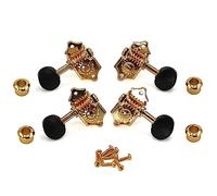 ALFAAL Ukulele Tuning Pegs Button Strings Sintonizadores Accesorios Para La Cabeza Ukulele Parte +4 Tornillos High Qulity Golden