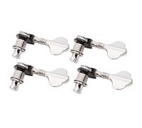 ALFAAL Un Conjunto De 4 PCS Chrome Bass Tuning Pegs Machine Heads Sintonizadores Para Accesorios De Guitarra Bass Piezas Instrumento Musical
