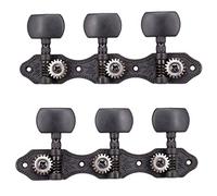 ALFAAL Un Conjunto Vintage Acoustic Guitar Sking Tuning Pegs Sintonizadores De Guitarra Pójes De Acacia 3R3L Negro