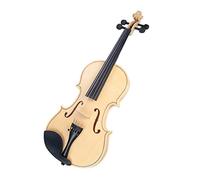 ALFAAL Violín acústico de Color Madera 4/4 con Acabado de Alto Brillo con tamaño de violín 4-4 3-4 1-2 1-4 1-8 Violines con Kits de Inicio (Color : 3-4)