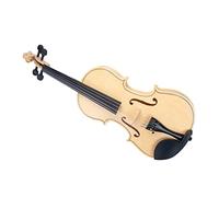 ALFAAL Violín acústico de Color Madera 4/4 con Acabado de Alto Brillo con tamaño de violín 4-4 3-4 1-2 1-4 1-8 Violines con Kits de Inicio (Color : 1-2)