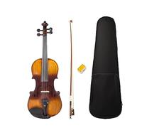 ALFAAL Violín Acústico De Tamaño Completo 4/4, Juego De Arco con Estuche para Violín Biginner, Violín Marrón/violín