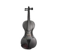 ALFAAL Violín De Fibra De Carbono Mate De Tamaño 4/4 para Violinista, Pieza Trasera De Ébano, Accesorios para Pájaros, Estuche para Violín