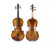 ALFAAL Violín Violín Hecho a Mano de Madera Maciza, Juego de violín Profesional para Principiantes y Adultos (Color : 4/4)